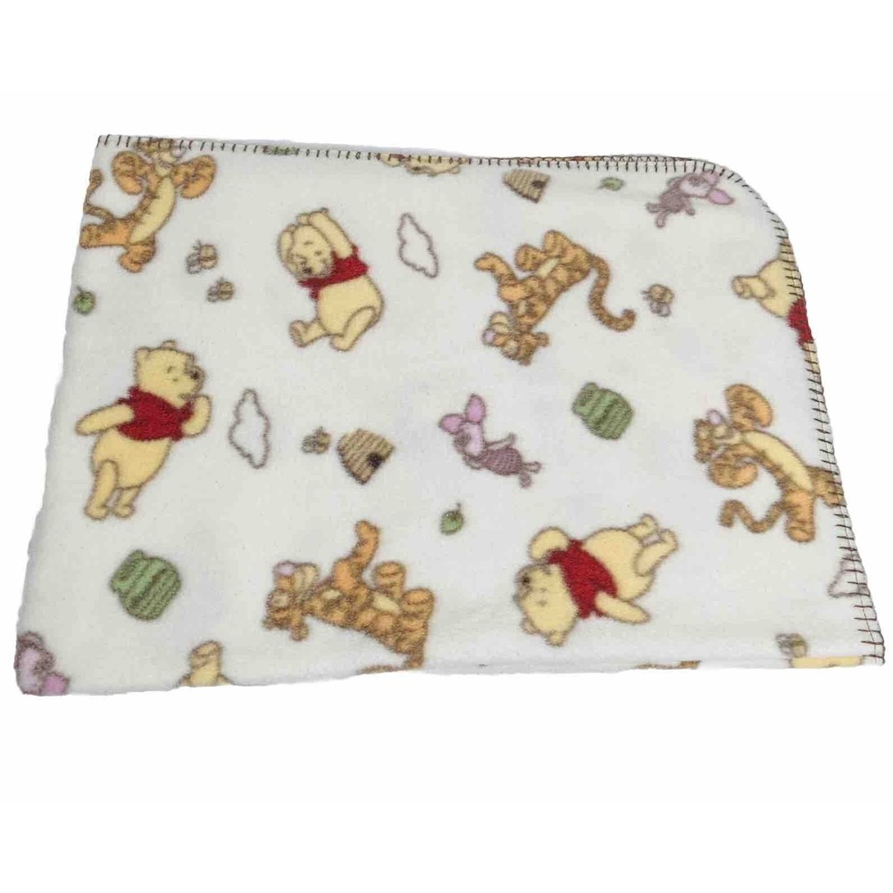 Disney Winnie the Pooh Tigger Piglet Honey Pot Bees Baby Blanket Fleece Lovey